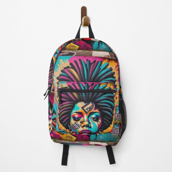 Item preview, MIA Woman Afro Hair Graffiti Art #1 designed and sold by Design by Miiaarts.