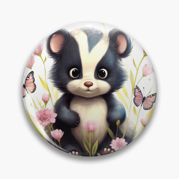 Item preview, Skunk Animal Clipart, North America Animal, American Fauna Art, American Mammal, Wildlife Species, Watercolor Graphic designed and sold by CoolorPaint.