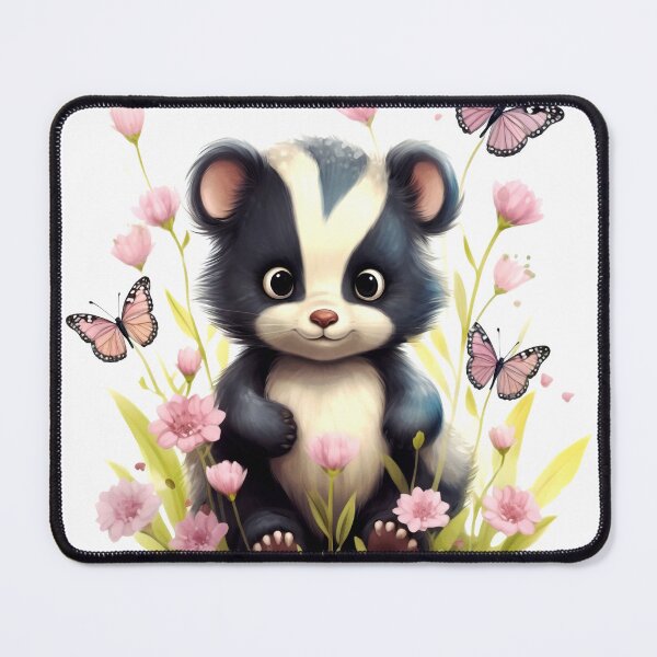 Item preview, Skunk Animal Clipart, North America Animal, American Fauna Art, American Mammal, Wildlife Species, Watercolor Graphic designed and sold by CoolorPaint.