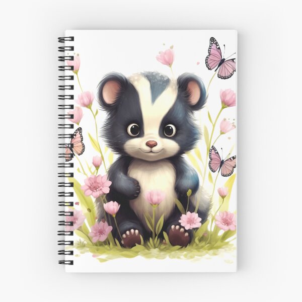 Item preview, Skunk Animal Clipart, North America Animal, American Fauna Art, American Mammal, Wildlife Species, Watercolor Graphic designed and sold by CoolorPaint.