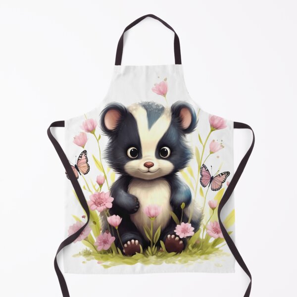 Item preview, Skunk Animal Clipart, North America Animal, American Fauna Art, American Mammal, Wildlife Species, Watercolor Graphic designed and sold by CoolorPaint.