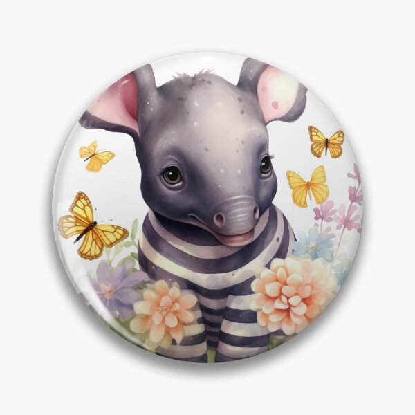 Item preview, Tapir Animal Clipart, North America Animal, American Fauna Art, American Mammal, Wildlife Species, Watercolor Graphic designed and sold by CoolorPaint.