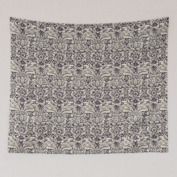 Item preview, Beige Foliage Flowers Victorian Floral Pattern  designed and sold by Sturdust.