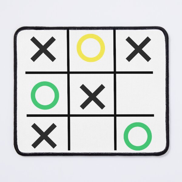 Item preview, Tic-Tac-Toe, Xs & Os, Noughts & Crosses (green/yellow/black) designed and sold by Obawan.