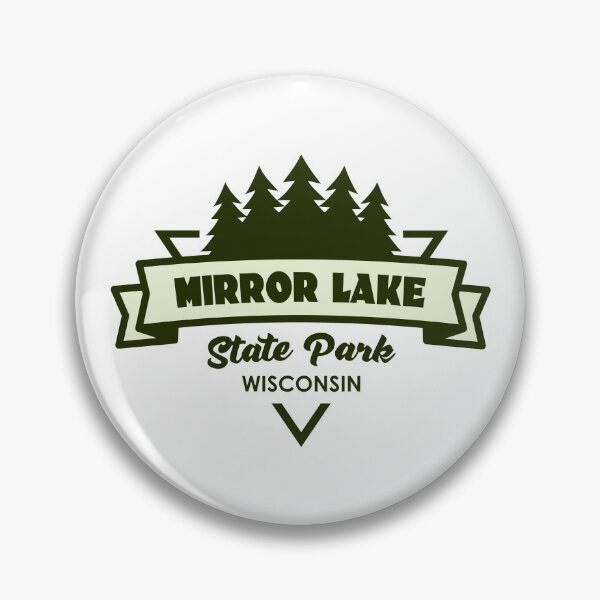 Item preview, Mirror Lake State Park Wisconsin Trees And Ribbon designed and sold by bivenart.