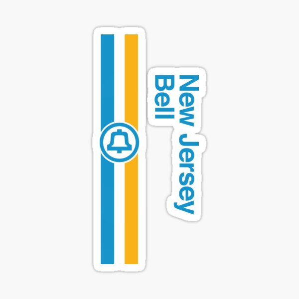 New Jersey Bell Sticker for Sale by anengineersg