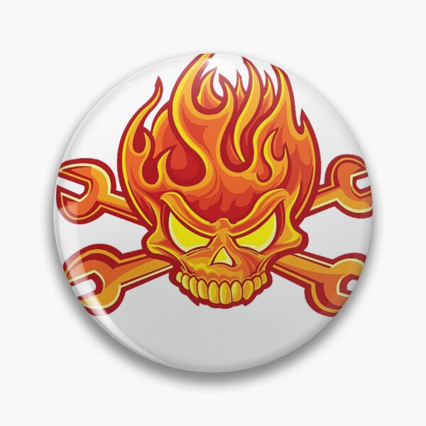 Item preview, Flaming skull designed and sold by TenacityLionel.