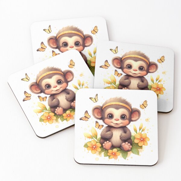 Item preview, Capuchin Animal Clipart, South America Animal, Tropical Fauna Art, American Mammal, Jungle Wildlife, American Cute designed and sold by CoolorPaint.