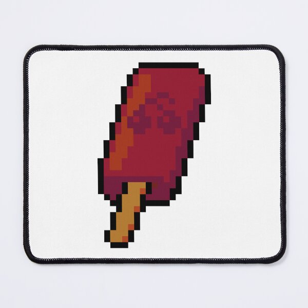 Item preview, Pixel Cherry popsicle - pixel food art designed and sold by LittleFoodShop.