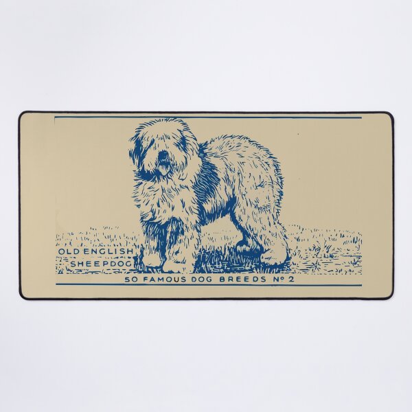 Item preview, Old English Sheepdog Vintage Art Dog Vintage Poster Art designed and sold by ElegantCat.