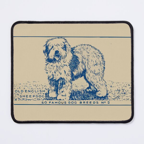 Item preview, Old English Sheepdog Vintage Art Dog Vintage Poster Art designed and sold by ElegantCat.