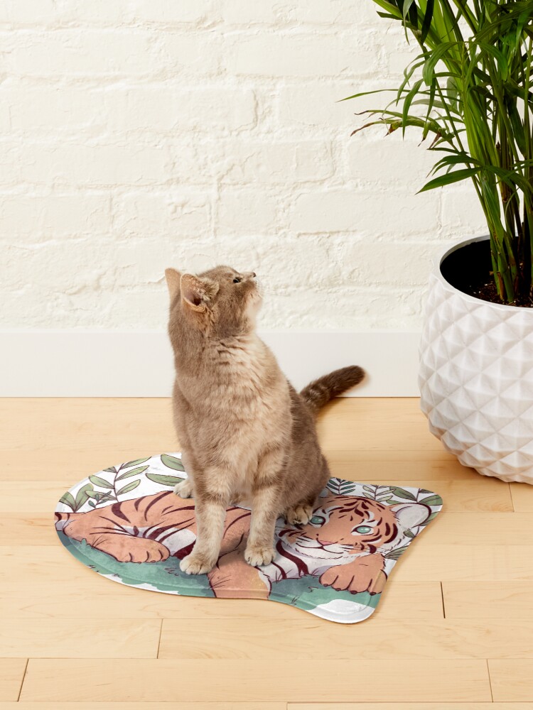 Thumbnail 2 of 5, Pet Mat, Tiger Cub designed and sold by Melissa Jan.