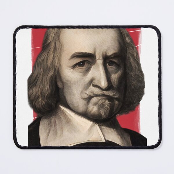 Item preview, English Philosopher Thomas Hobbes illustration designed and sold by Litstoy.