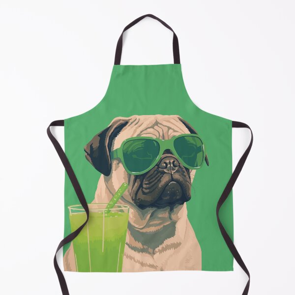 Item preview, Pug wearing sunglasses - Cool cocktail dog designed and sold by Straya75.