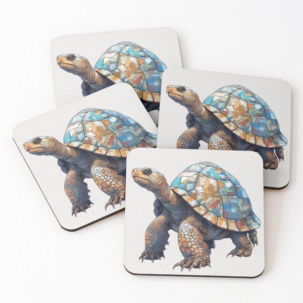 Item preview, Galapagos Tortoise in Galapagos Mosaic Style designed and sold by KMQN.