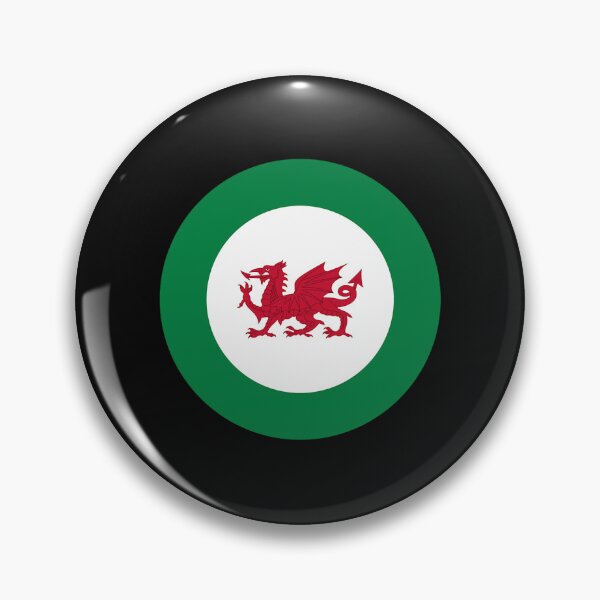 Item preview, Welsh Dragon Retro Mod Roundel  designed and sold by SalenyGraphic.