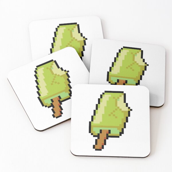 Item preview, Pixel Banana and cream popsicle - pixel food art designed and sold by LittleFoodShop.