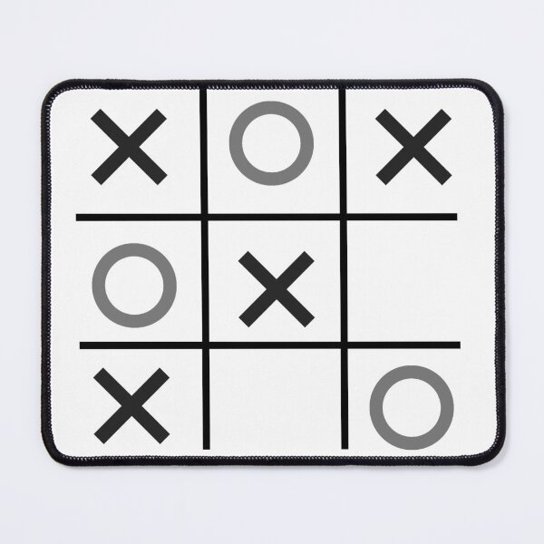 Item preview, Tic-Tac-Toe, Xs & Os, Noughts & Crosses (grey/black) designed and sold by Obawan.