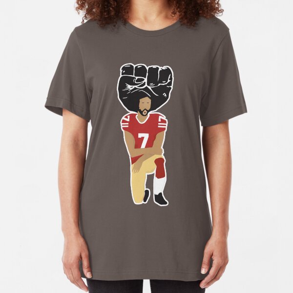Colin Kaepernick Kneeling Slim Fit T-Shirt