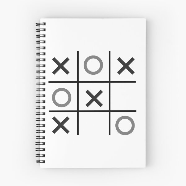 Item preview, Tic-Tac-Toe, Xs & Os, Noughts & Crosses (grey/black) designed and sold by Obawan.
