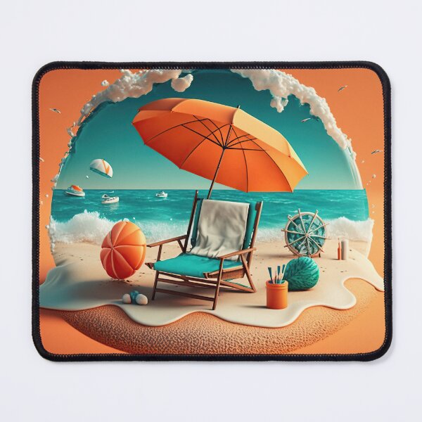 Item preview, Summer Beach and umbrella designed and sold by SceneryStudio.