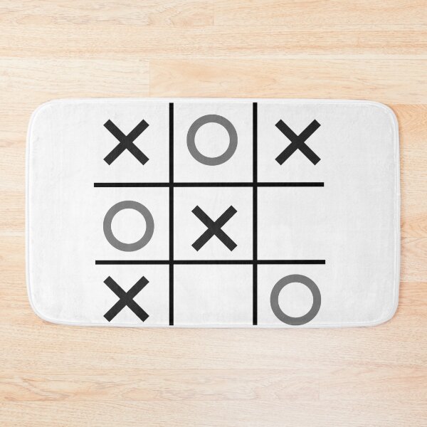 Item preview, Tic-Tac-Toe, Xs & Os, Noughts & Crosses (grey/black) designed and sold by Obawan.