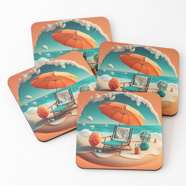 Item preview, Summer Beach and umbrella designed and sold by SceneryStudio.