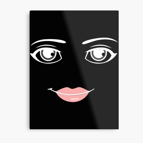 woman face roblox Metal Print for Sale by CoreyArms