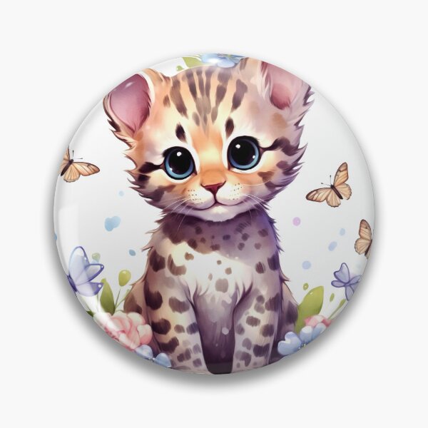 Item preview, Ocelot Cat Animal Clipart, South America Animal, Tropical Fauna Art, American Mammal, Jungle Wildlife, American Cute designed and sold by CoolorPaint.