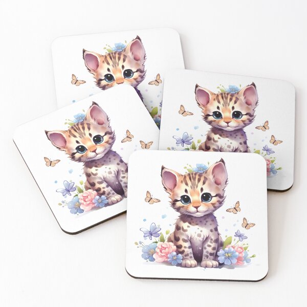 Item preview, Ocelot Cat Animal Clipart, South America Animal, Tropical Fauna Art, American Mammal, Jungle Wildlife, American Cute designed and sold by CoolorPaint.