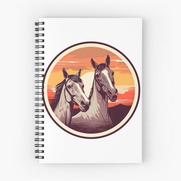 Item preview, Vintage horses portrait draw designed and sold by Art Happens.