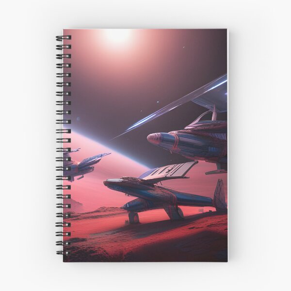 Item preview, Alien spaceship taking off from a red planet designed and sold by Typar.