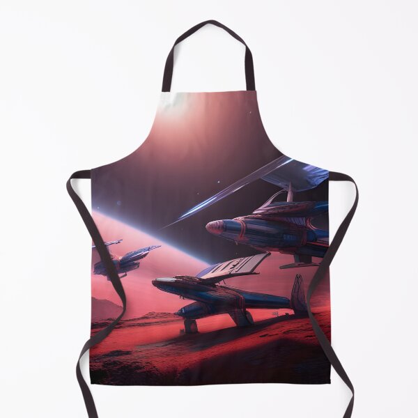 Item preview, Alien spaceship taking off from a red planet designed and sold by Typar.