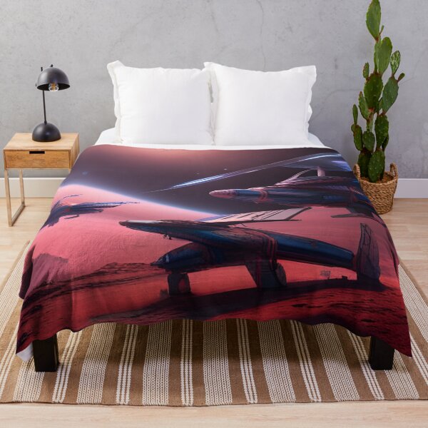 Item preview, Alien spaceship taking off from a red planet designed and sold by Typar.