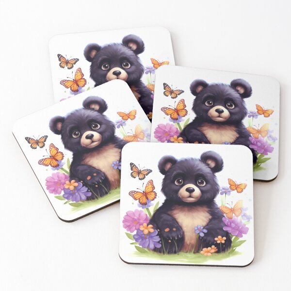 Item preview, Spectacled Bear Animal Clipart, South America Animal, Tropical Fauna Art, American Mammal, Jungle Wildlife, American Cute designed and sold by CoolorPaint.