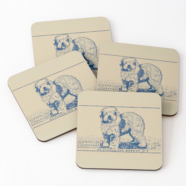 Item preview, Old English Sheepdog Vintage Art Dog Vintage Poster Art 2 designed and sold by ElegantCat.
