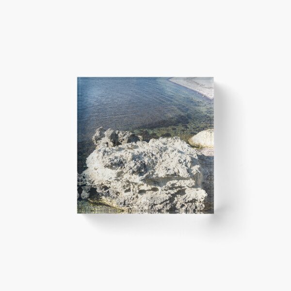 Item preview, Stark White Limestone Clifftops and Blue Ocean designed and sold by Georgia Mizuleva.