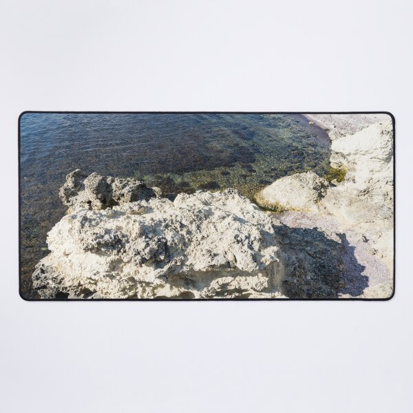 Item preview, Stark White Limestone Clifftops and Blue Ocean designed and sold by Georgia Mizuleva.