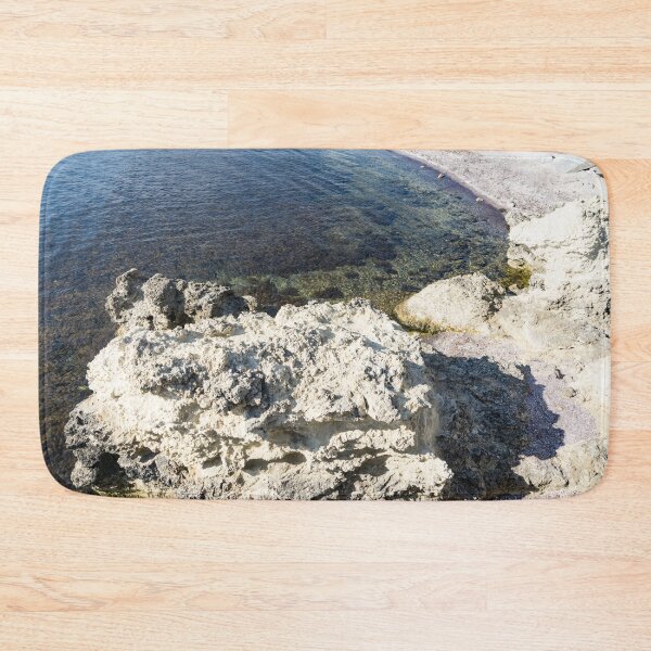 Item preview, Stark White Limestone Clifftops and Blue Ocean designed and sold by Georgia Mizuleva.