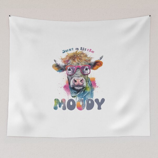 Item preview, Just a little moody cow designed and sold by Flyleaf-Prints.