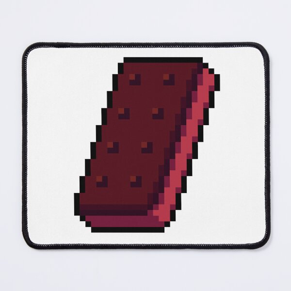 Item preview, Pixel Strawberry Ice Cream Sandwich - pixel food art designed and sold by LittleFoodShop.