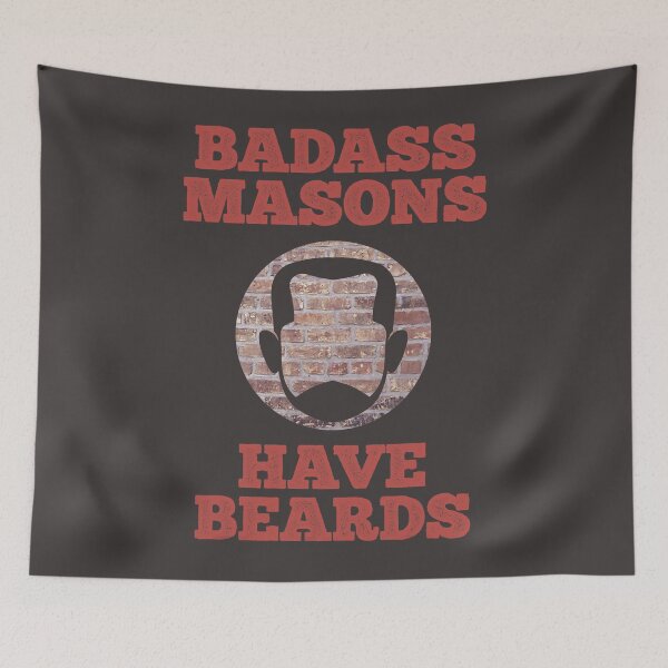 Item preview, Mens Badass Masons Have Beards designed and sold by MattieMMorales.