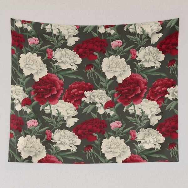 Item preview, carnations of my heart designed and sold by LoversCovers.