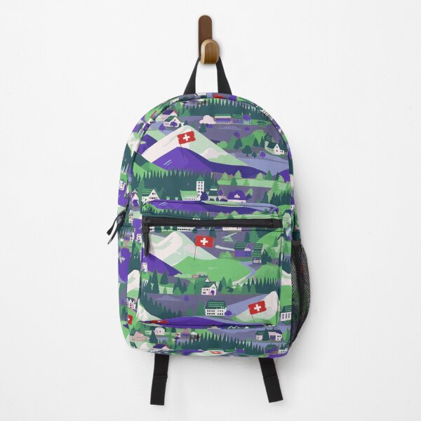 Item preview, Swiss village purple designed and sold by Alessandro Remo Mazzoni Remotextiles.