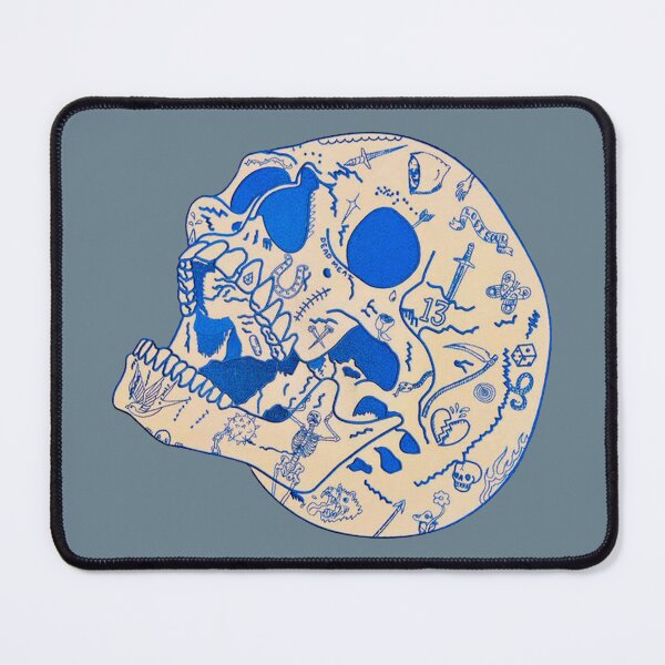 Item preview, laughing skull tattoo designed and sold by si3iy.