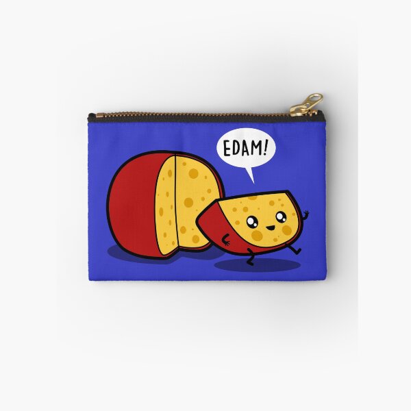 Item preview, Edam Cheese Cute Funny Original Kawaii Food Freedom Cartoon designed and sold by BoggsNicolasArt.