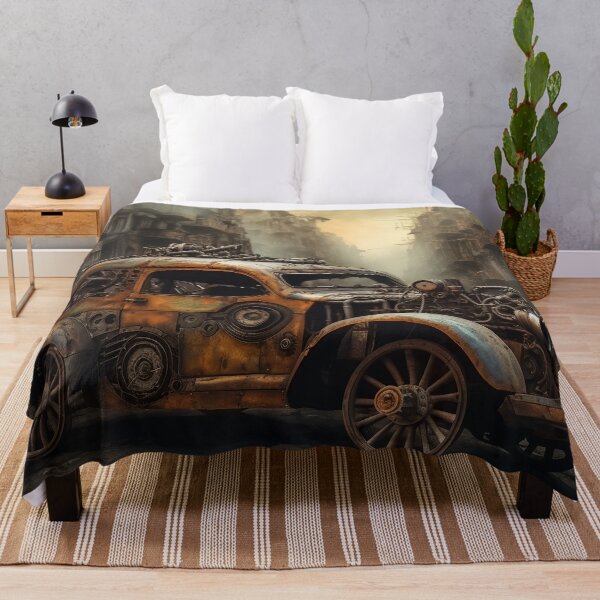Item preview, Steampunk on the street of post-apocalyptic city designed and sold by Art by Lilia.