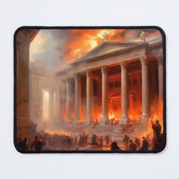 Item preview, The Historical Fire of the Great Library of Alexandria designed and sold by Nabucodonoshop.