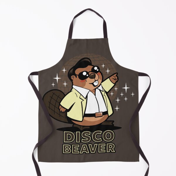 Item preview, Disco Beaver Cute Original Kawaii Retro 70's Disco Dancing Beaver designed and sold by BoggsNicolasArt.