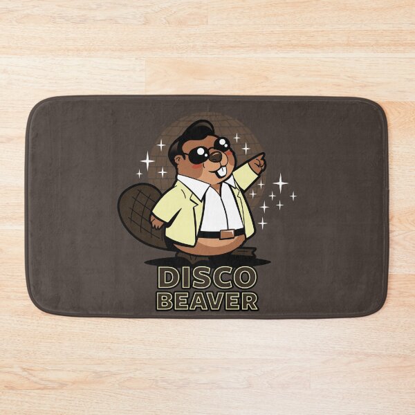 Item preview, Disco Beaver Cute Original Kawaii Retro 70's Disco Dancing Beaver designed and sold by BoggsNicolasArt.